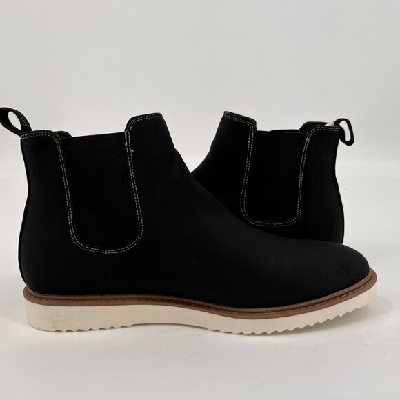 New York & Company Norman Chelsea Boots Size 11 Black Faux Leather Upper - Picture 8 of 13